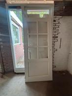 Hard houten binnendeur 211x93, Doe-het-zelf en Verbouw, Deuren en Horren, Ophalen, Binnendeur, 200 tot 215 cm, Glas