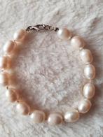 Parel armband geknoopte parels zoetewaterparel, Ophalen of Verzenden, Zo goed als nieuw