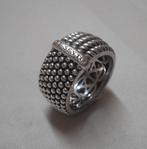 Zilveren Ti Sento ring maat 17.25 nr.1007, Sieraden, Tassen en Uiterlijk, Ringen, Verzenden, Zo goed als nieuw, 17 tot 18, Dame
