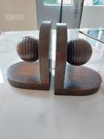 Art deco houten bol boekensteunen, Ophalen of Verzenden, Gebruikt