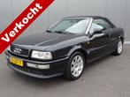 Audi Cabriolet 2.6 | LEDER | HARDTOP | (bj 1997, automaat), Auto's, Oldtimers, Zwart, 4 stoelen, Leder, Bedrijf