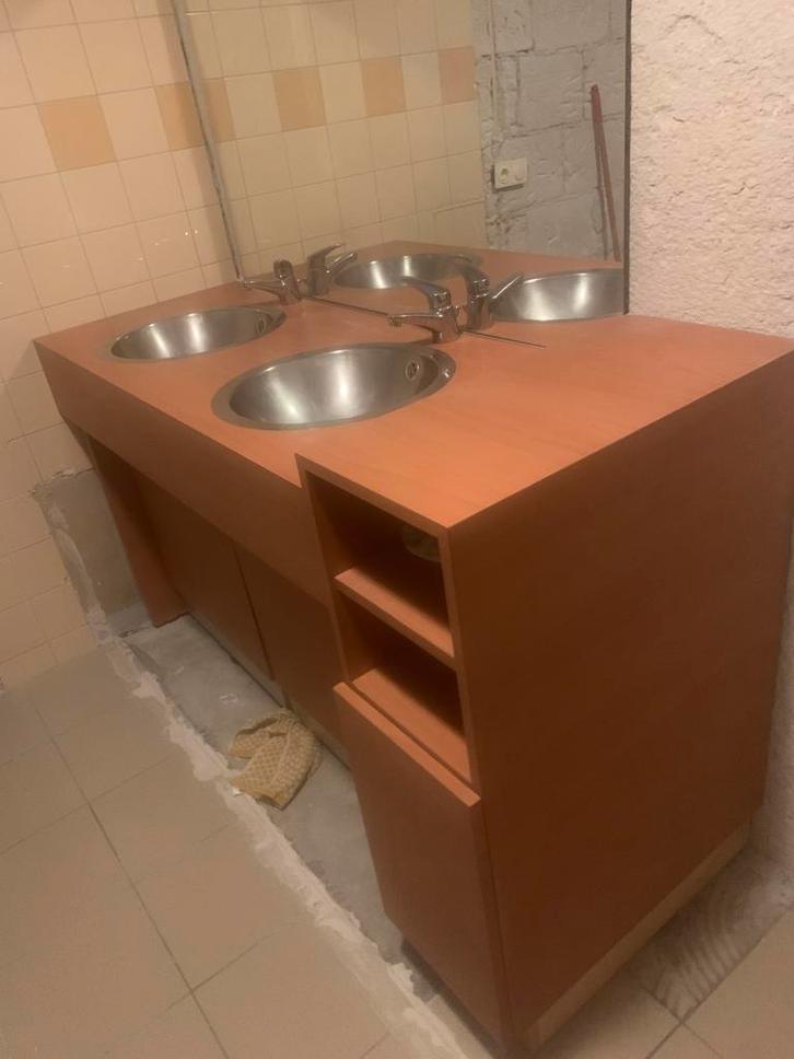 Staand badmeubel, Huis en Inrichting, Badkamer | Badkamermeubels, Gebruikt, Minder dan 100 cm, 100 tot 150 cm, 75 cm of meer, Ophalen