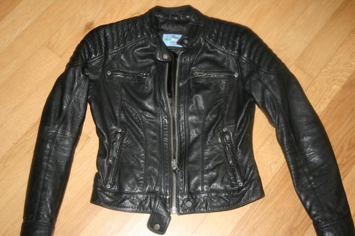 Supermooi leren bikerjackje mt. 42 FIORE BY DEKKERS ZGAN, Kleding | Dames, Jasjes, Kostuums en Pakken, Zo goed als nieuw, Jasje