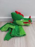 Knuffel handpop Efteling draak groen K7245, Kinderen en Baby's, Speelgoed | Knuffels en Pluche, Ophalen of Verzenden, Zo goed als nieuw