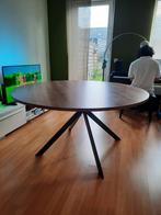Ronde houten eettafel 150cm/74cm, Ophalen, 100 tot 150 cm, Rond, Zo goed als nieuw
