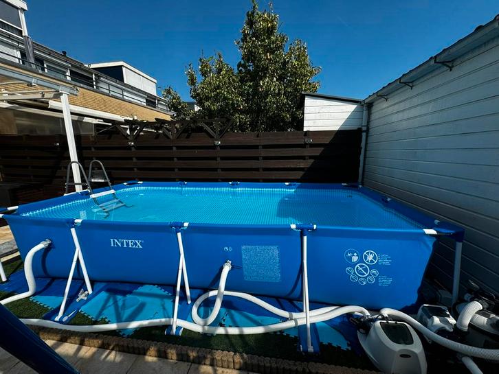 Compleet Intex Zwembad Pakket 450x220x84 cm, Tuin en Terras, Zwembaden, Zo goed als nieuw, Minder dan 80 cm, 200 tot 400 cm, 200 tot 300 cm