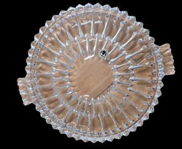 2288 Vintage Taartschaal Glas walther glas w-germany 34x30x2 beschikbaar voor biedingen