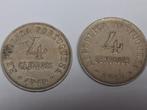 2 x 4 centavos Portugal, Ophalen of Verzenden, Overige landen