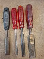 Tk partij Nooitgedagt houtbeitels beitels steekbeitels., Ophalen of Verzenden