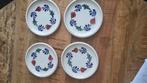 Gebaks bordjes van boerenbont, Huis en Inrichting, Keuken | Servies, Ophalen, Gebruikt, Bord(en), Aardewerk