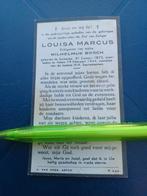 Bidprentje Someren Asten Louisa Marcus 1872 1944, Ophalen, Bidprentje