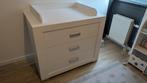 Robuuste witte commode met 3 lades - Transland, Ophalen, Gebruikt, 50 tot 70 cm, 100 cm of meer