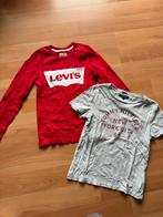 Levis en Tommy Hilfiger shirt maat 140, Kinderen en Baby's, Kinderkleding | Maat 134, Ophalen of Verzenden, Zo goed als nieuw