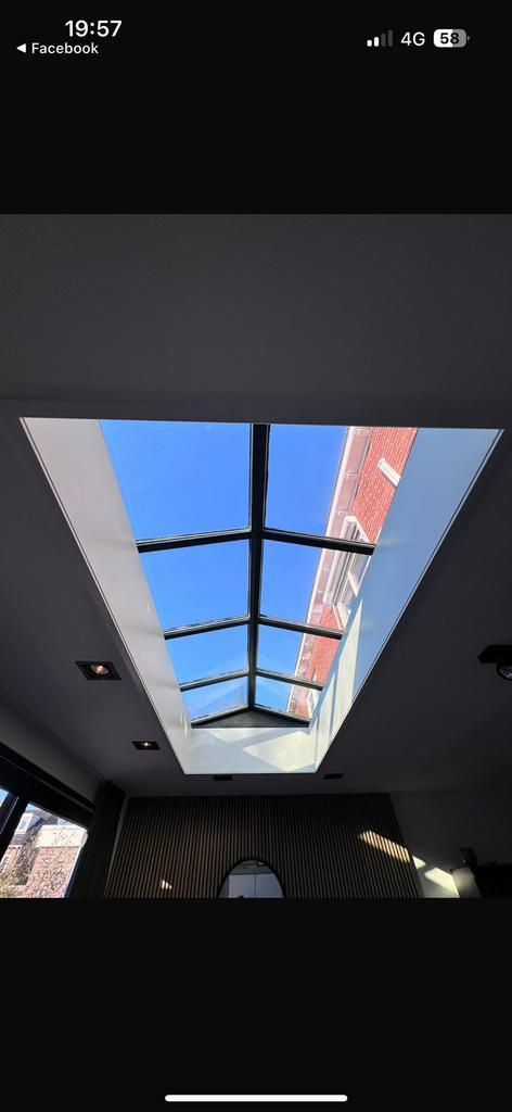 LICHTKOEPEL DAKLICHT LICHT DAKLICHT OP MAAT ONDERHOUDSARM, Doe-het-zelf en Verbouw, Glas en Ramen, Zo goed als nieuw, 160 cm of meer