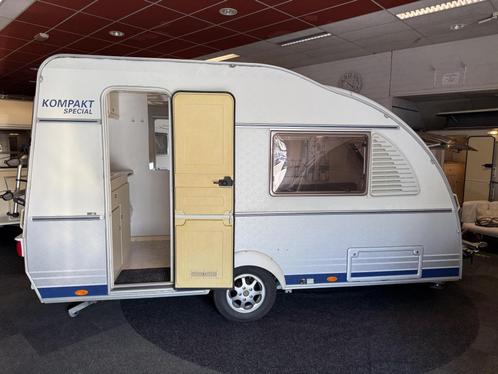 KIP KOMPAKT 37 EKV LANGSLAPER VOORTENT 2024 TOPSTAAT, Caravans en Kamperen, Caravans, Bedrijf, tot en met 2, 500 - 750 kg, Overige