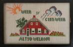 Origineel borduurwerk schilderijtje, Ophalen of Verzenden, Zo goed als nieuw