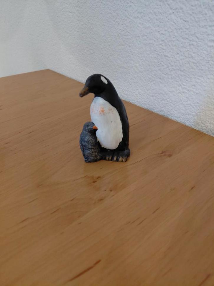 Stenen Pinguïn Beeldje met "baby" pinguin, Huis en Inrichting, Woonaccessoires | Overige, Zo goed als nieuw, Ophalen of Verzenden