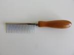 hondenkam, ruikam met houten handvat (korte en lange tanden), Dieren en Toebehoren, Honden-accessoires, Ophalen of Verzenden, Nieuw