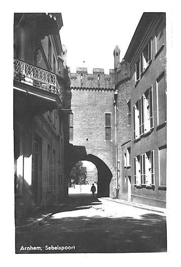 976487 Arnhem Gld 1938 Sabelpoort Nette oude kaart Onbeschr beschikbaar voor biedingen