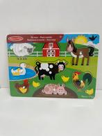 Houten puzzel boerderij dieren, Nieuw, Ophalen of Verzenden, Van hout, Minder dan 10 stukjes