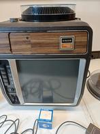 Singer Caramate 3300 diaprojector met scherm en kist, Ophalen of Verzenden, Gebruikt, Met scherm