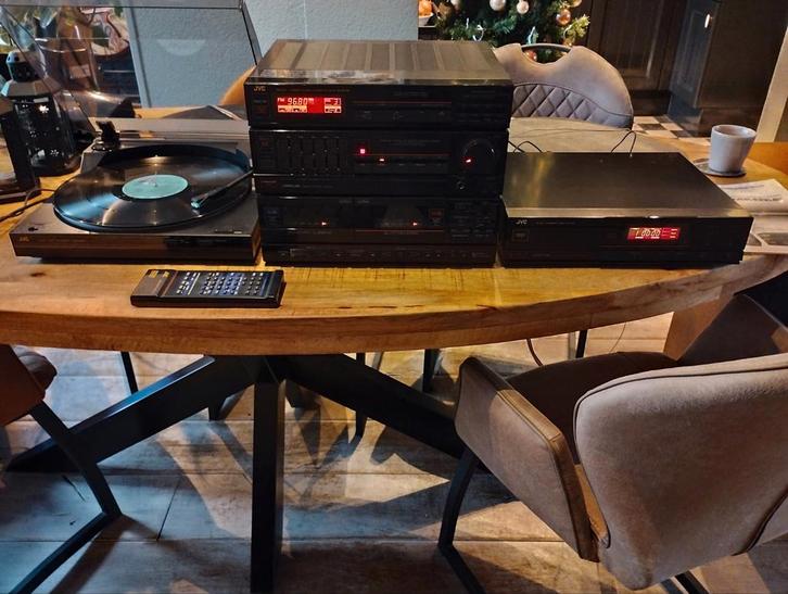 Retro JVC set pick-up cd tuner cassette evt Bose Philips, Audio, Tv en Foto, Stereo-sets, Gebruikt, Cassettedeck, Cd-speler, Tuner of Radio