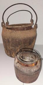 2 antieke lijmpotten, Ophalen of Verzenden