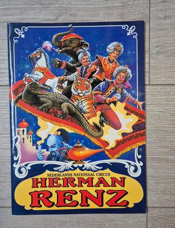 Circus Herman Renz programma boek. beschikbaar voor biedingen