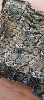 Groene deken met bladeren/warme plaid /zachte fleecedeken, Huis en Inrichting, Woonaccessoires | Plaids en Woondekens, Ophalen of Verzenden