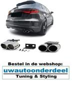 Uitlaat Sierstuk Ombouw Dummy S Line Look Voor Audi A3 8V S3, Ophalen of Verzenden