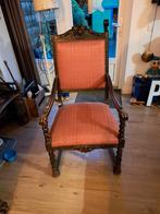Antieke stoel, mooie decoratief gestoken, Antiek en Kunst, Antiek | Meubels | Stoelen en Banken, Ophalen of Verzenden