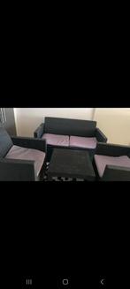 Loungeset wicker met kussens, Ophalen, 4 zitplaatsen, Gebruikt, Loungeset