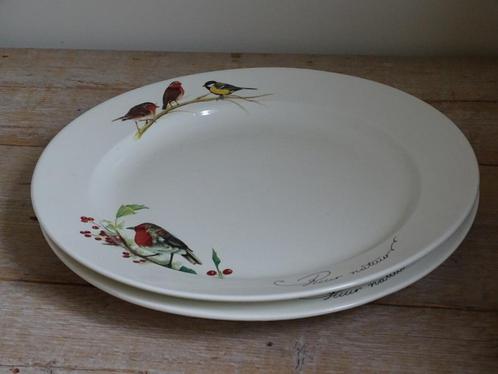 2x Pizzabord, HvD, PUUR NATUUR, Vogeltjes, als nieuw, Huis en Inrichting, Keuken | Servies, Zo goed als nieuw, Bord(en), Overige stijlen