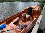 Teakhouten kajuitsloep te koop, Watersport en Boten, Binnenboordmotor, 6 meter of meer, Diesel, Gebruikt