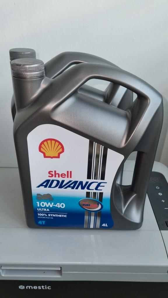 Shell advance ultra 10w40 10w-40 4L  vol synthetisch nieuw, Motoren, Accessoires | Onderhoudsmiddelen, Ophalen of Verzenden