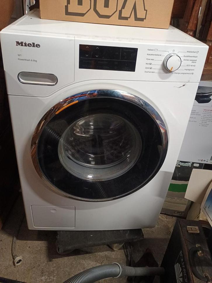 Miele W1 PowerWash &9 kg wasmachine, Witgoed en Apparatuur, Wasmachines, Zo goed als nieuw, Voorlader, 8 tot 10 kg, 85 tot 90 cm