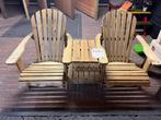 Canadian tete-a-tete stoel, Bijzettafel, Zo goed als nieuw, Loungeset, Hout