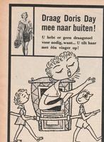Retro reclame 1954 Philips draagbare radio Doris Day, Verzenden, Overige typen