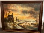 3 schilderijen olie verf (handgeschilderd), Antiek en Kunst, Ophalen