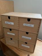 Houten Ladekast met 6 Laden ikea moppe, Ophalen, Minder dan 50 cm, Gebruikt, 5 laden of meer