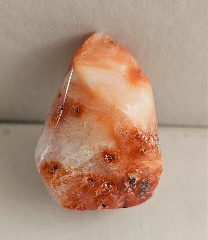 Carneool fakkelkristal, Verzamelen, Mineralen en Fossielen, Mineraal, Ophalen of Verzenden