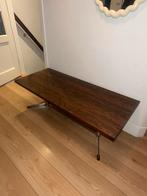 Retro Vintage Salon Tafel, Ophalen, Gebruikt, 100 tot 150 cm, Teakhout