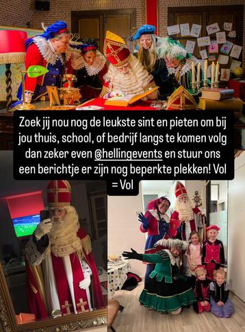 Sinterklaas en pieten op bezoek huisbezoek beschikbaar voor biedingen