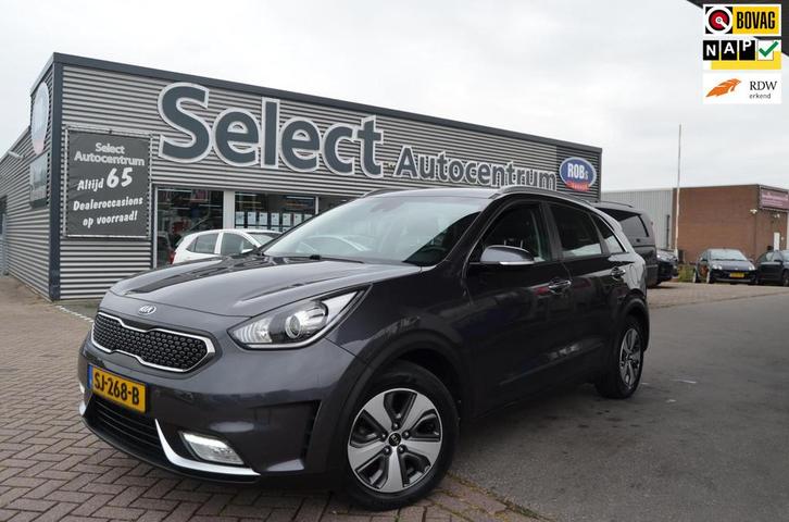 Kia Niro 1.6 GDi Hybrid DynamicLine|1/2 LEDER| NAVI| LMW|NL, Auto's, Kia, Bedrijf, Te koop, Niro, ABS, Achteruitrijcamera, Airbags