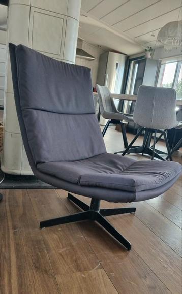 HK Living fauteuil zwart draaibaar beschikbaar voor biedingen
