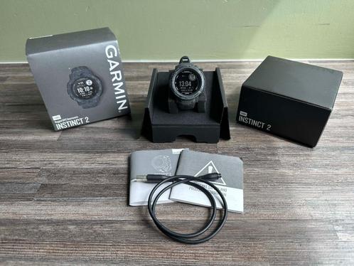 25087 Garmin Instinct 2 Camo met garantie, Sieraden, Tassen en Uiterlijk, Sporthorloges, Zo goed als nieuw, Android, Zwart, Afstand