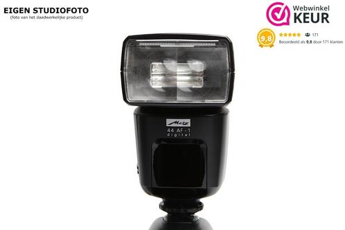 Metz (Canon) mecablitz 44 AF-1 flitser met 1 jaar garantie, Audio, Tv en Foto, Fotografie | Flitsers, Zo goed als nieuw, Canon