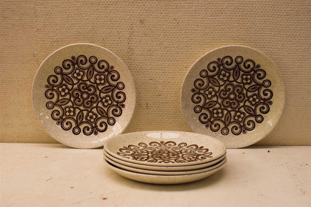 6 stuks Ironstone borden 45590