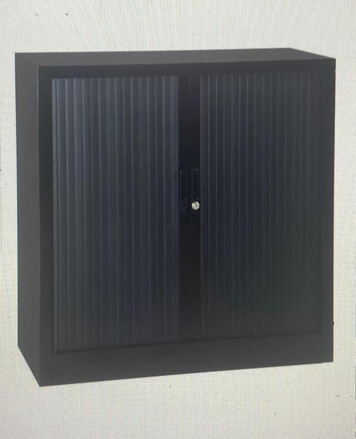 Roldeurkast Zwart Breed 100cm Hoog 100 3 kasten beschikbaar, Huis en Inrichting, Kasten | Roldeurkasten en Archiefkasten, Nieuw