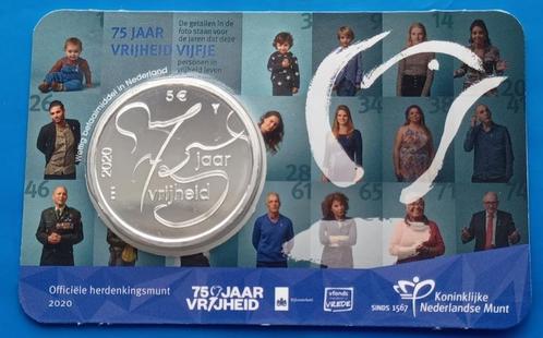 Nederland 75 jaar vrijheid Vijfje 2020 UNC coincard, Postzegels en Munten, Munten | Nederland, Setje, Geboorte of Huwelijk, Verzenden